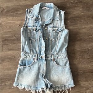 Zara Light Blue Denim jumper
